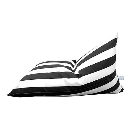 Beanbags - Kuta Single Beanbag - Striped Black & White