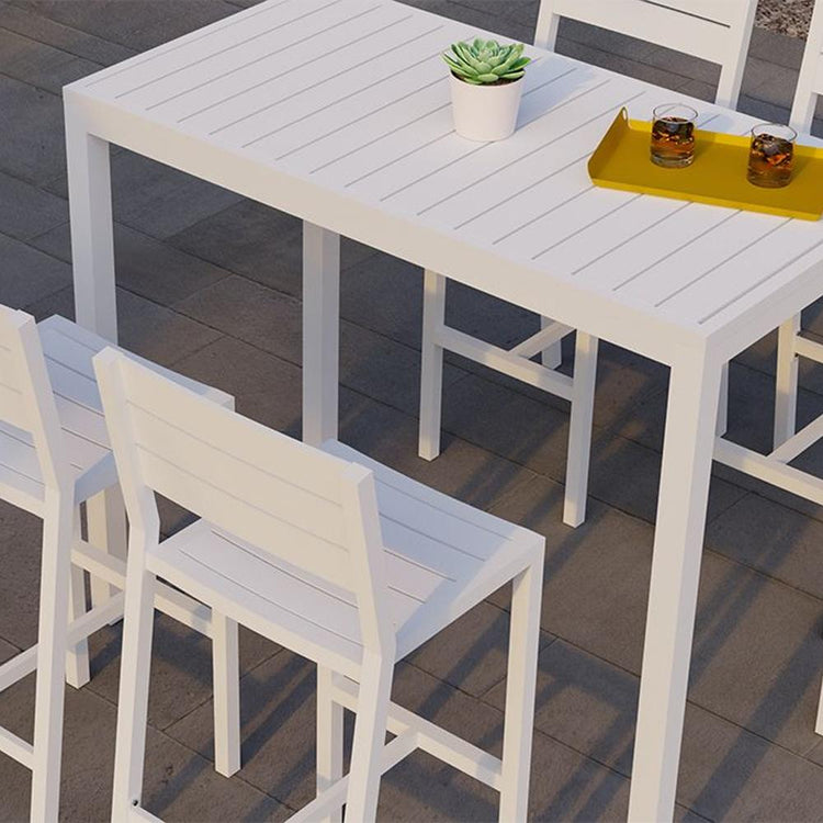 Bar Table - Halki Table - Outdoor - High Bar - 125cm X 65cm - White