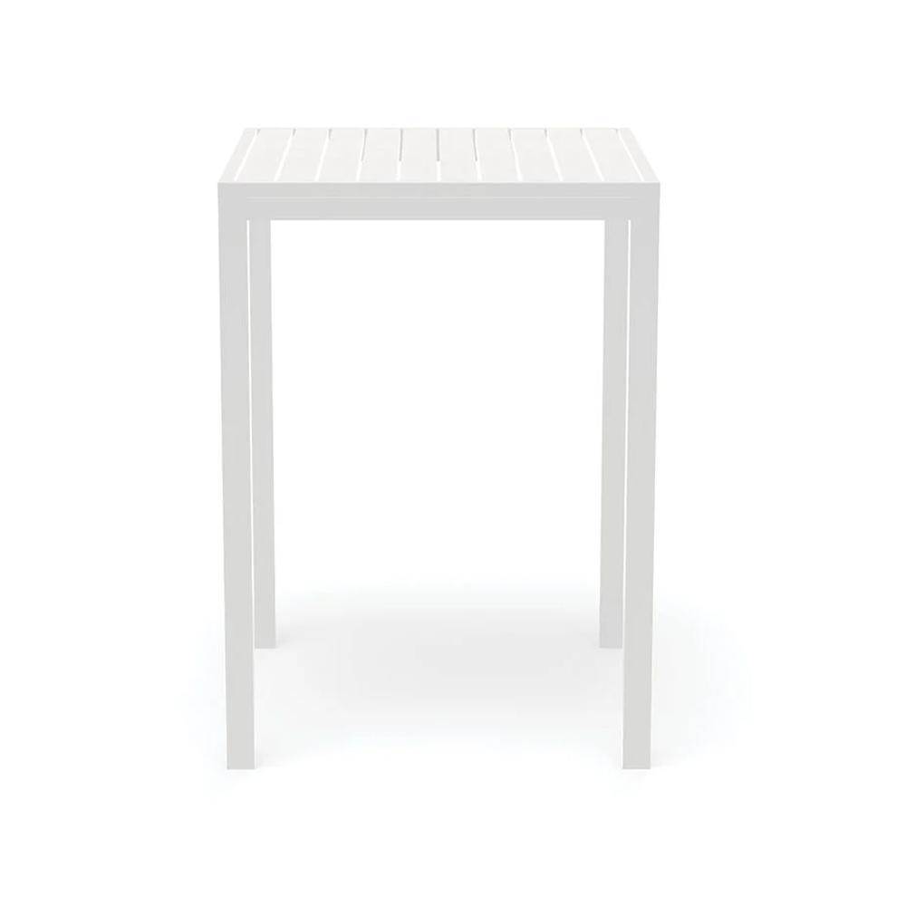 Bar Table - Halki Table - Outdoor - High Bar - Matte White 77 X 77cm
