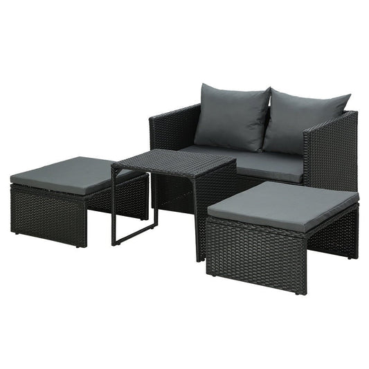 Multi Function Outdoor Setting - Black
