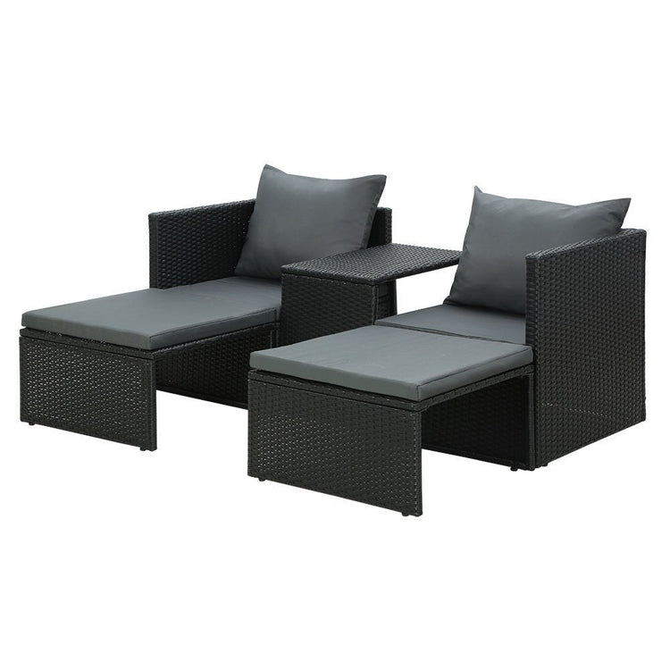 Multi Function Outdoor Setting - Black