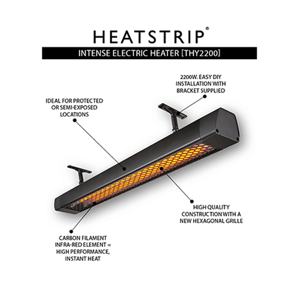 Outdoor Heater - HEATSTRIP Intense Electric Heaters THY