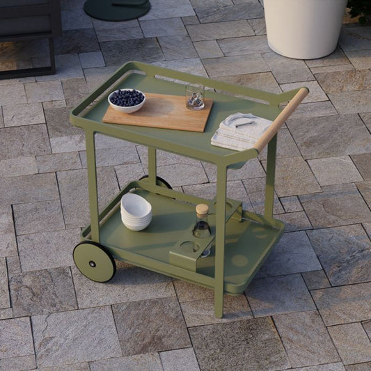 Accessories - Tuuli Outdoor Bar Cart - Eucalyptus Green