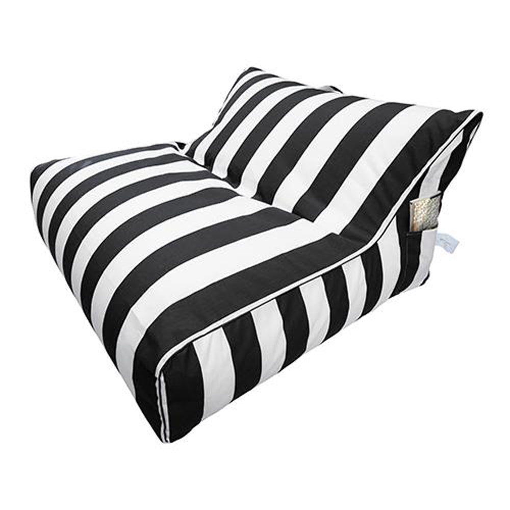 Beanbag - Miami- Double Beanbag - Striped Black & White