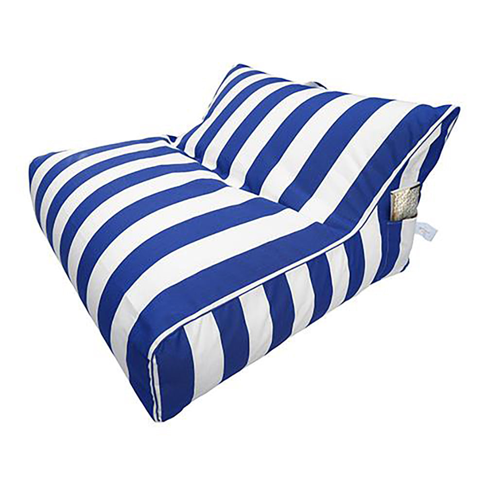 Beanbag - Miami- Double Beanbag - Striped Blue & White