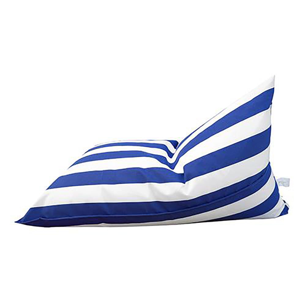 Beanbags - Kuta Single Beanbag - Striped Blue & White