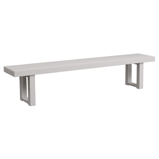 Bench Seat - Runway Dining Bench 2200 White With Cushion