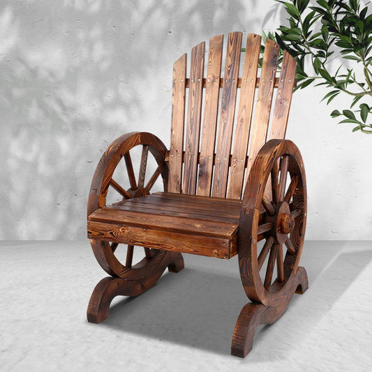 Chair - Wooden Wagon Chair Outdoor
