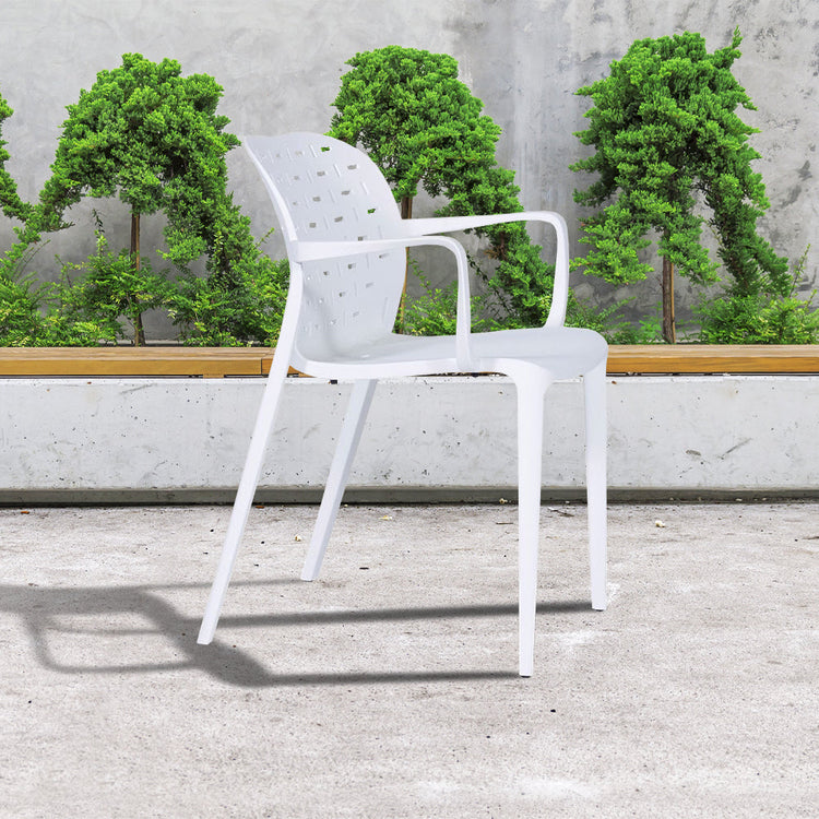 Chairs - Blair Arm Chair In White