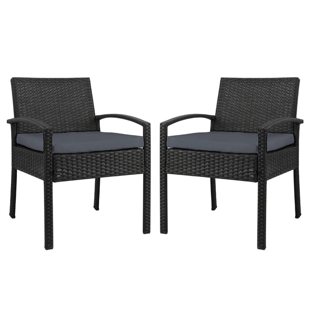 Chairs - Felix Outdoor Wicker Chairs (Twin Pack)