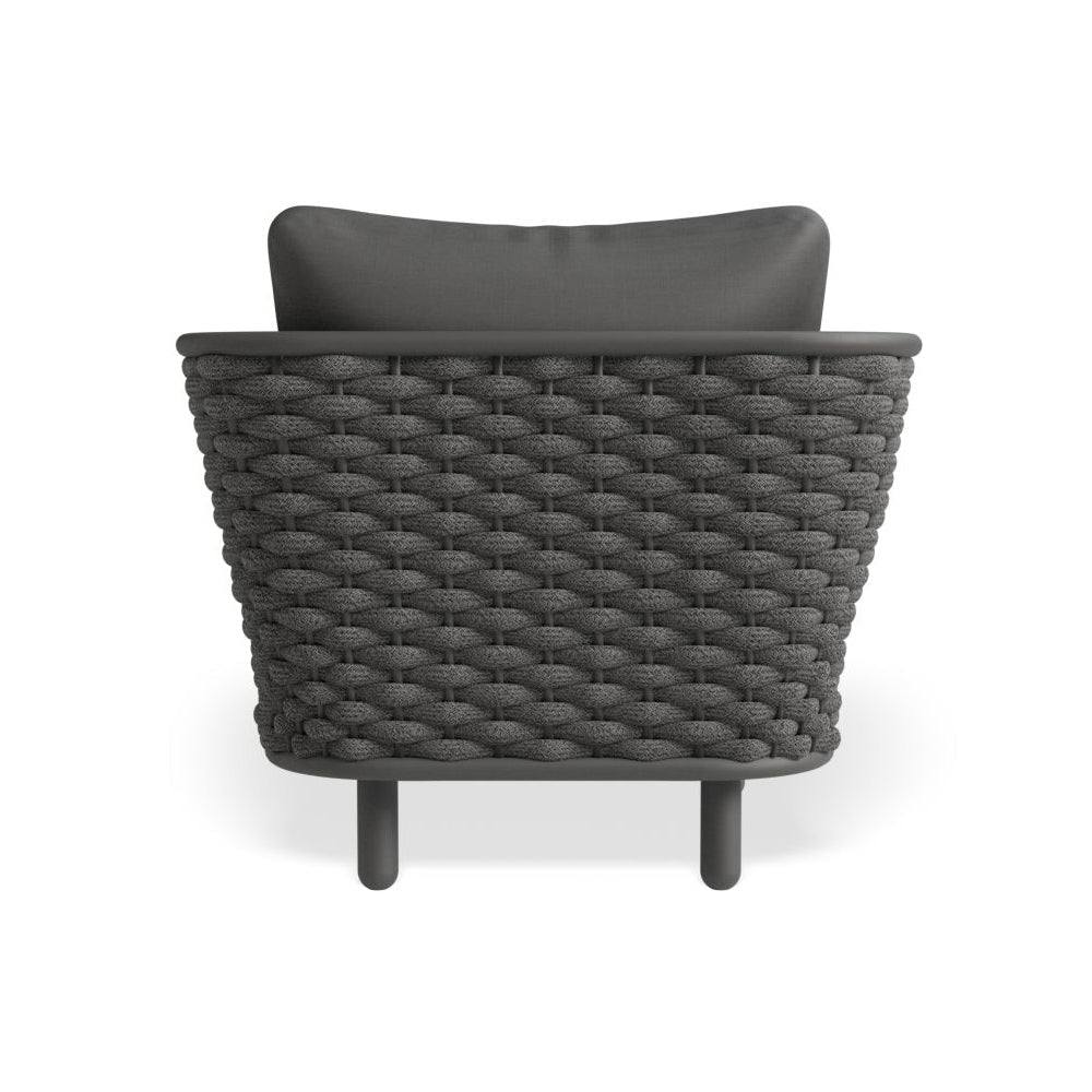 Chairs - Kristi Outdoor Lounge Chair - Charcoal / Dark Grey Cushion