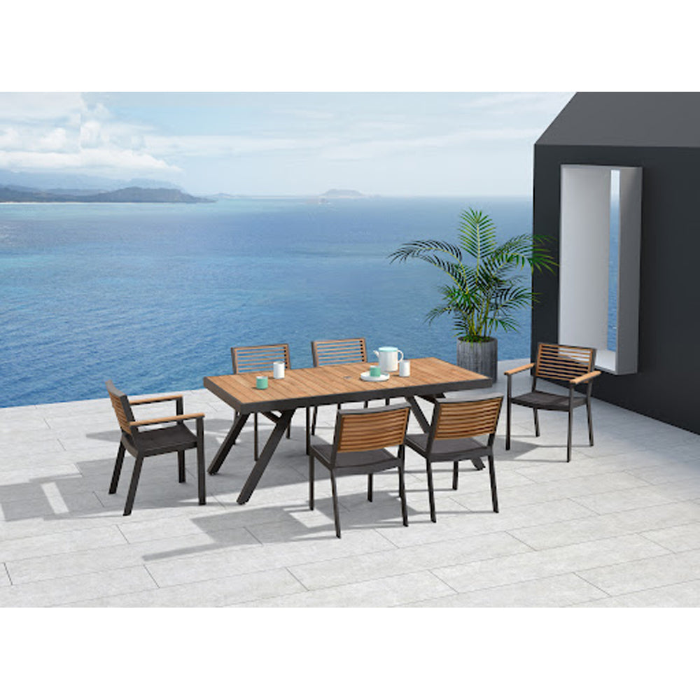 Chairs - St Lucia - Dining Arm Chair 2 & 4 Side Chair - White Frame / White Textilene