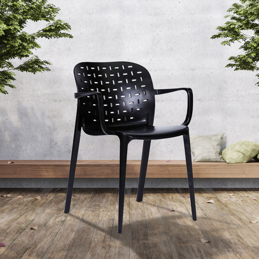 Chairs - Tessan Outdoor Arm Chair - Black
