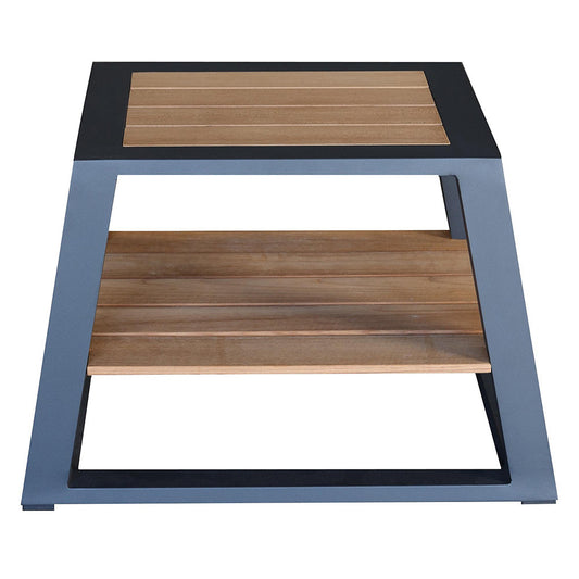 Coffee Table - St Lucia - Side End Table - Charcoal Frame