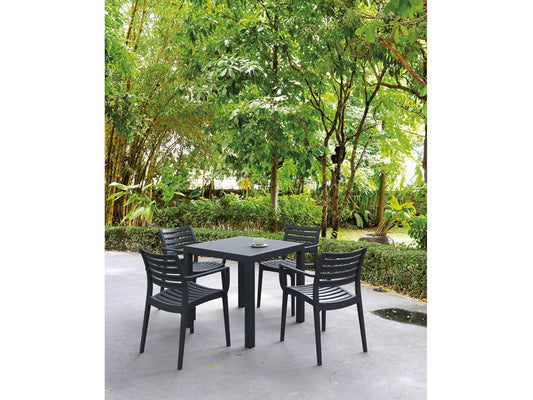 Dining Set - Siesta Ares 5 Piece Outdoor Dining Set With Artemis Armchairs