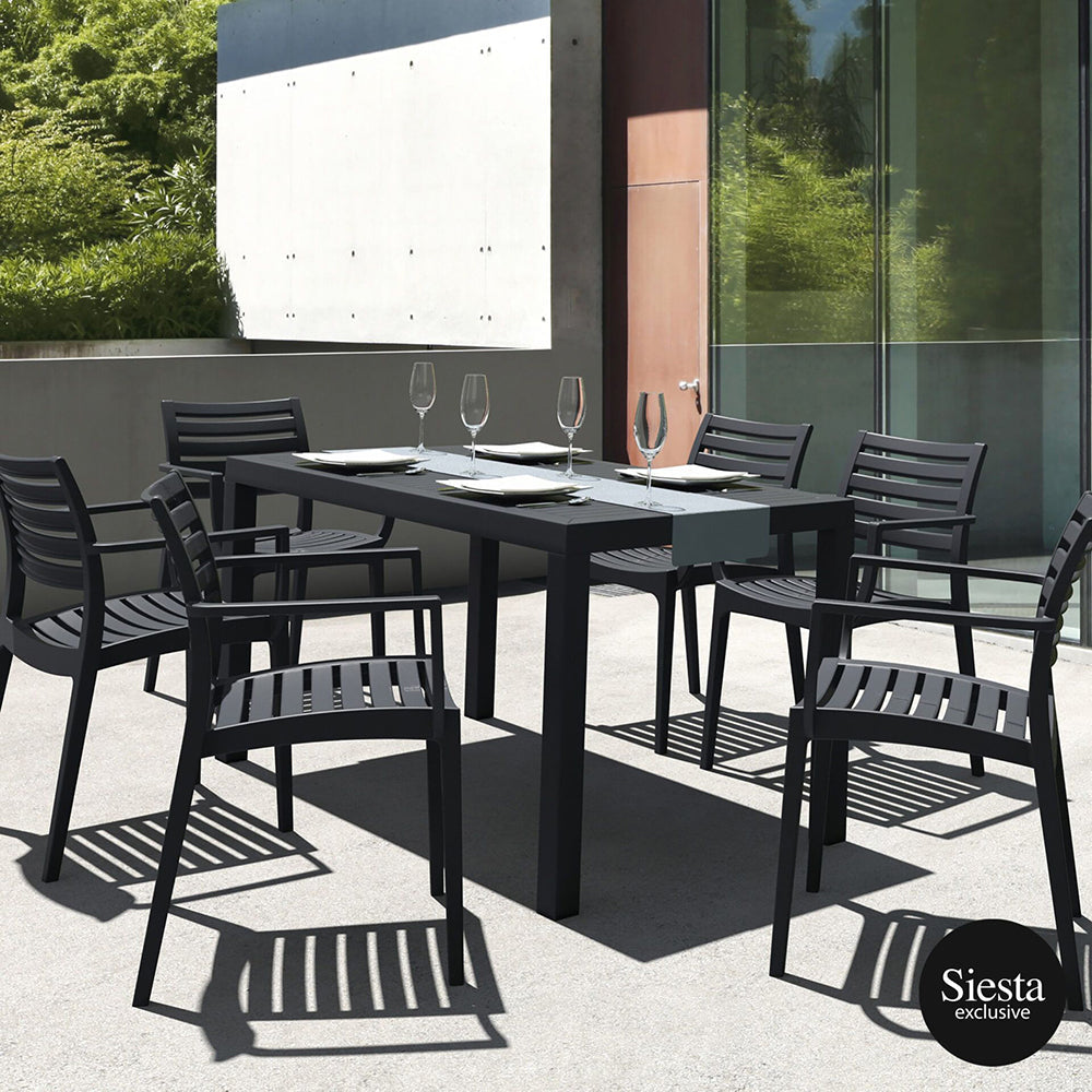 Dining Set - Siesta Ares 7 Piece Outdoor Dining Setting With Artemis Armchairs