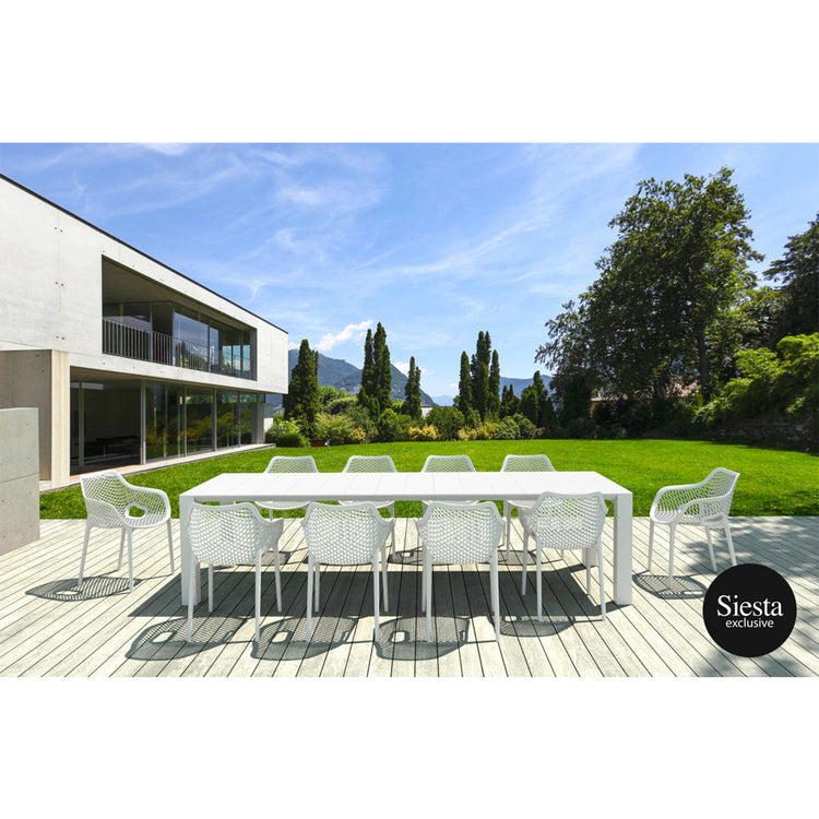 Dining Set - Siesta Vegas 11 Piece Outdoor Dining Set With Air XL Armchairs