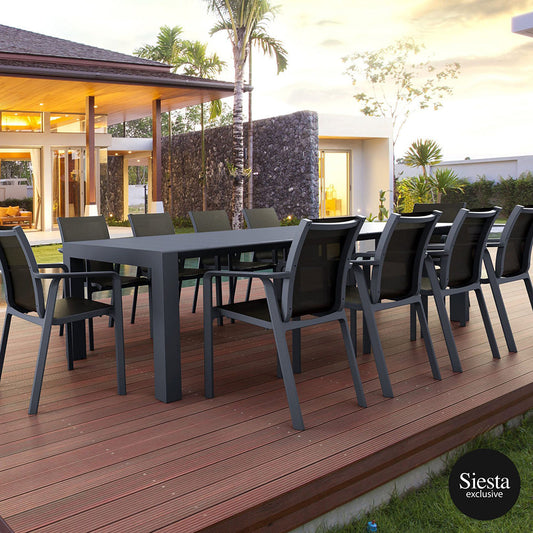 Dining Set - Siesta Vegas 11 Piece Outdoor Dining Setting With Pacific Armchairs
