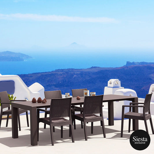 Dining Set - Siesta Vegas 7 Piece Outdoor Dining Setting With Ibiza Armchairs