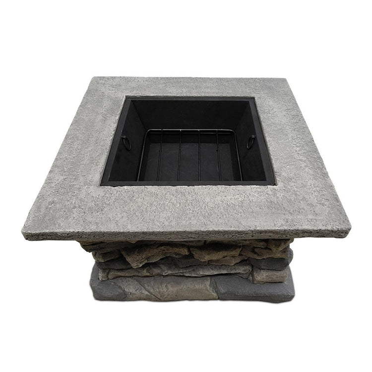 Firepit - Stone Base Outdoor Patio Heater Fire Pit Table