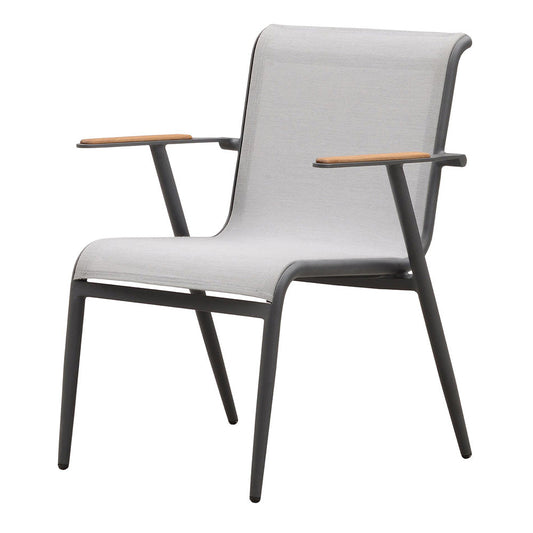 Lounge Chair - Milan Dining Arm Chair Charcoal
