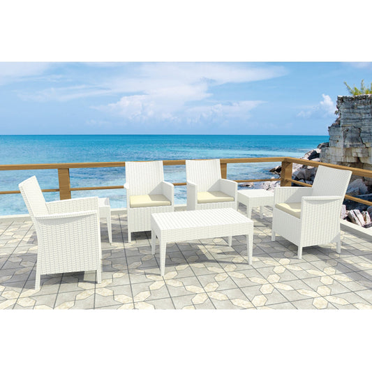 Lounge Set - Siesta Tequila 7 Piece Outdoor Lounge Setting With California Tub Chairs