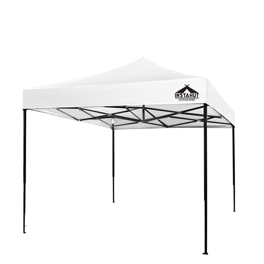 Marquee - Instahut Gazebo Pop Up Marquee 3x3m Outdoor Tent Folding Wedding Gazebos White