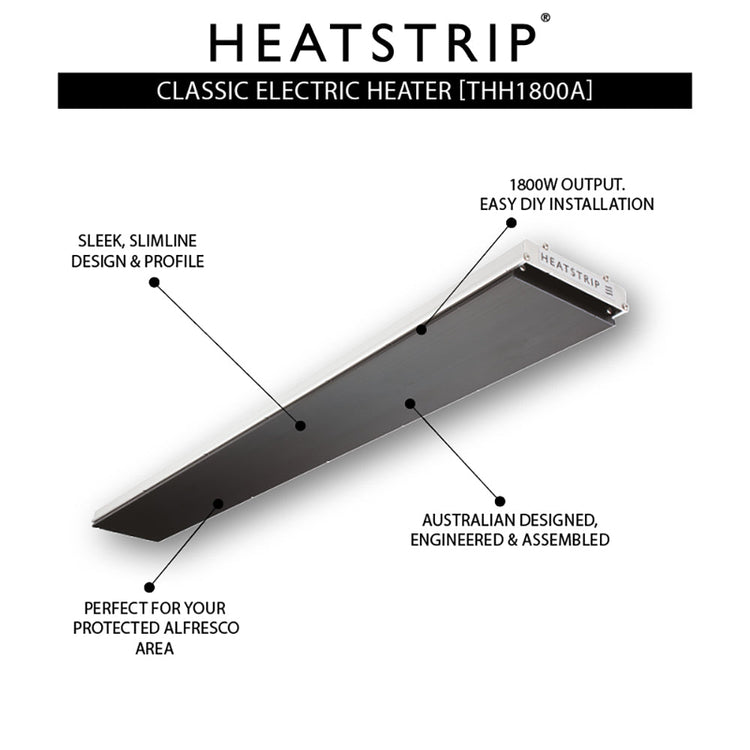 Outdoor Heater - HEATSTRIP Classic Electric Heater  THH2400-A