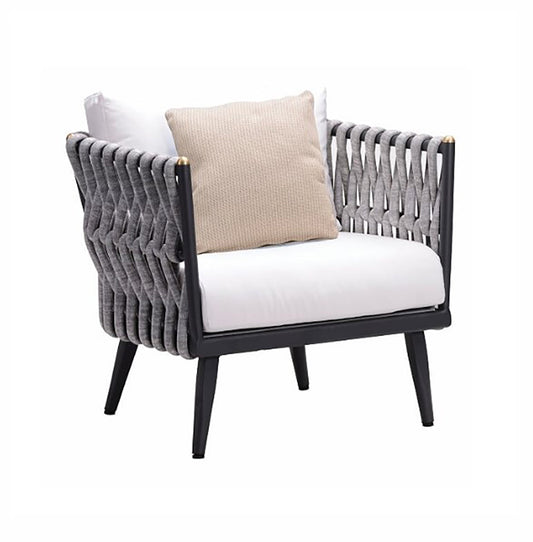Outdoor Sofa - Crown - Club Chair - Charcoal Frame