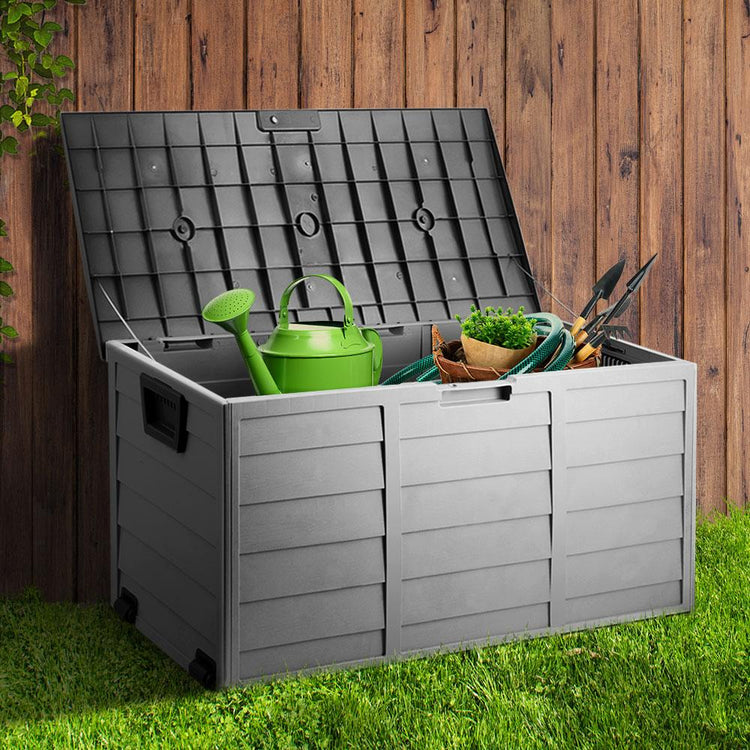 Outdoor Storage - 290L Outdoor Storage Box - Black