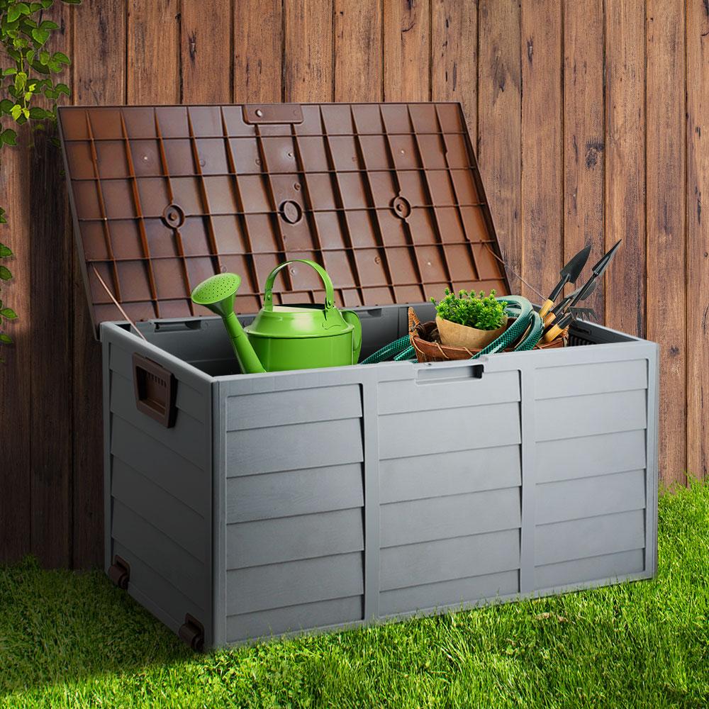 Outdoor Storage - 290L Outdoor Storage Box - Brown