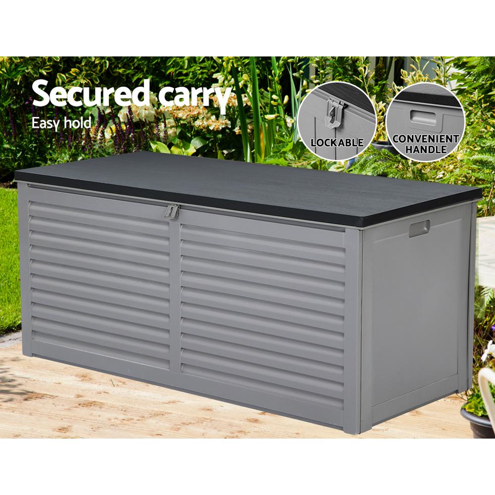 Outdoor Storage - Outdoor Storage Box 490L Bench Seat Indoor Garden Toy Tool Sheds Chest