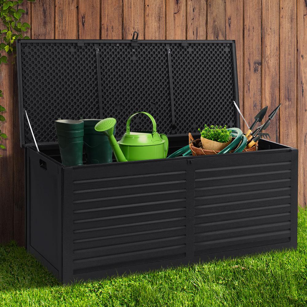 Outdoor Storage - Outdoor Storage Box Container Indoor Garden Toy Tool Sheds Chest 490L