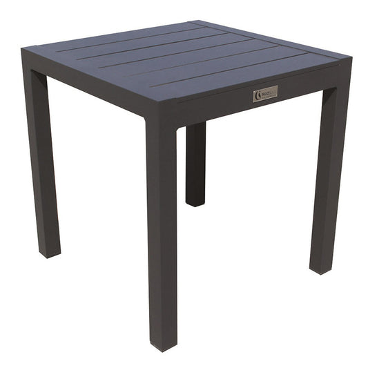 Outdoor Table - Florida - End Table - Charcoal Frame & Aluminium Top