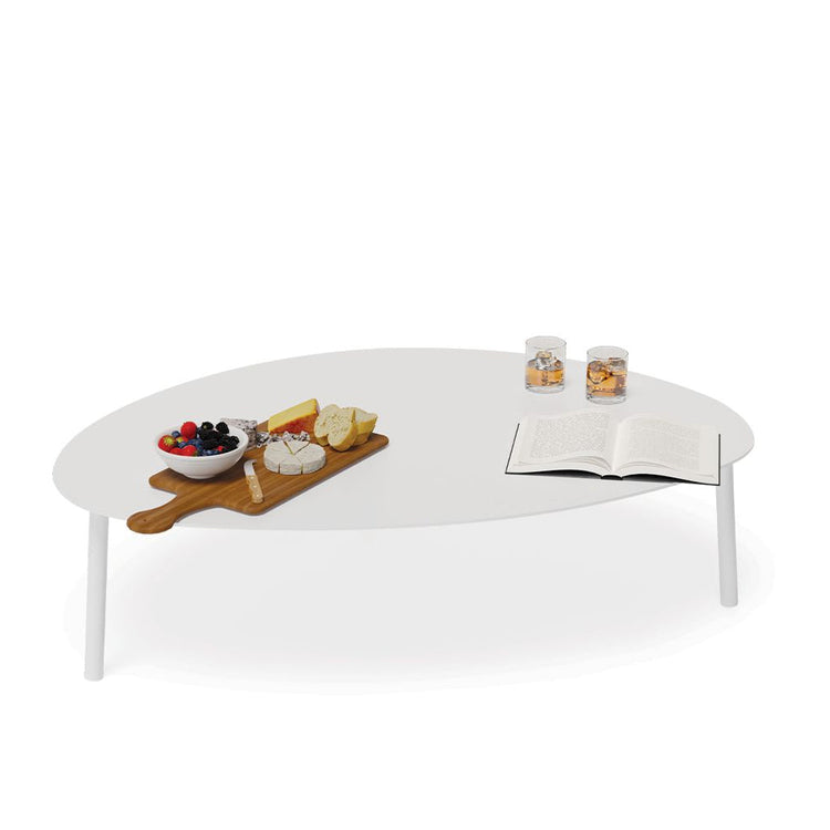 Outdoor Table - Janika Outdoor Coffee Table - White / Large