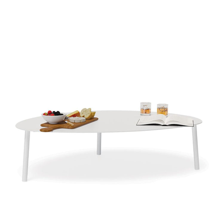 Outdoor Table - Janika Outdoor Coffee Table - White / Large