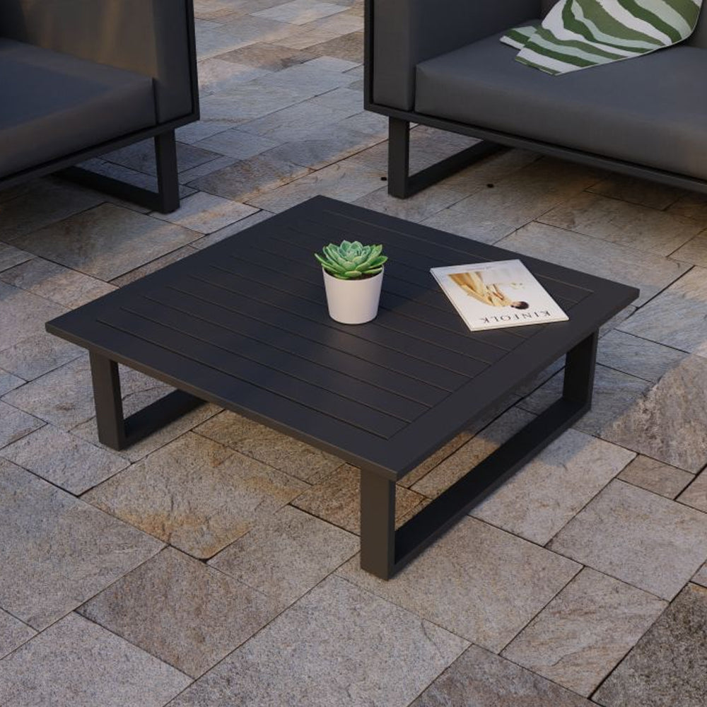 Outdoor Table - Leva Outdoor Coffee Table  - Charcoal / 85cm X 85cm