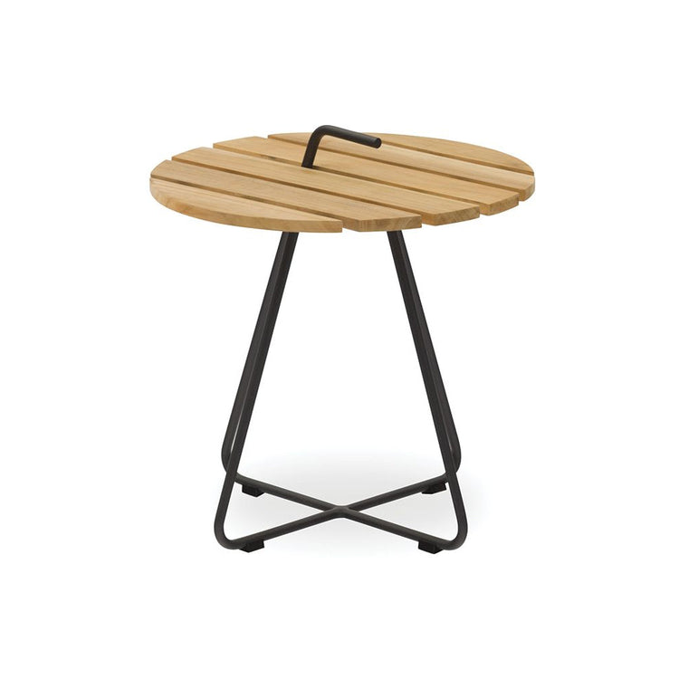 Outdoor Table - Samantha Outdoor Side Table - Charcoal
