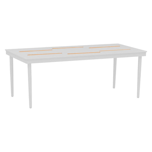 Outdoor Table - Slim Coffee Table 1200 X 600 - White