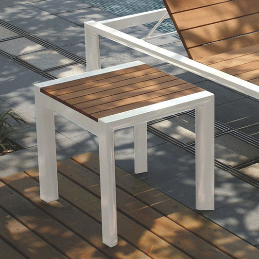 Outdoor Table - Vydel Side Table - Outdoor - 48x45x45cm - White