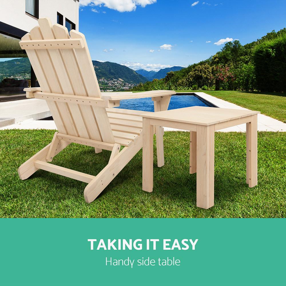 Side - Wooden Outdoor Side Beach Table