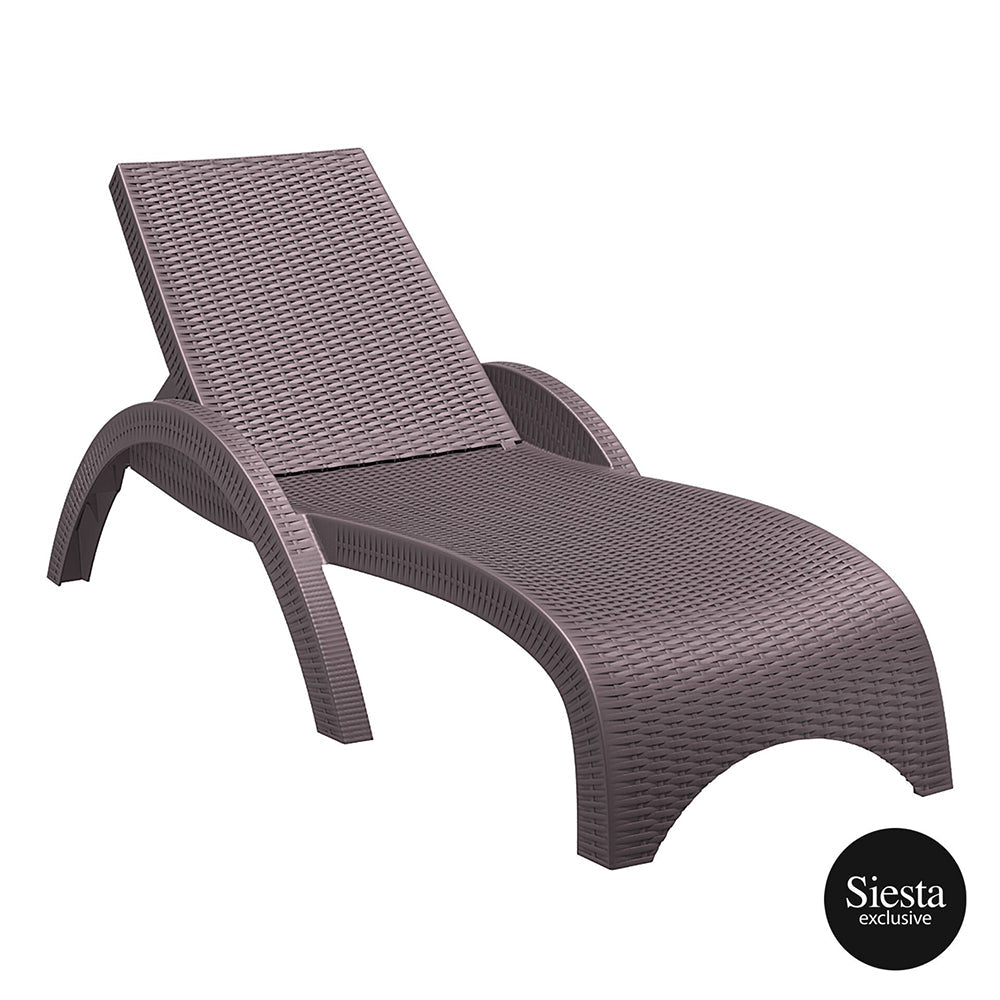 Sun Lounges - Siesta Tequila 3 Piece Sunlounger Setting With Fiji Sunloungers
