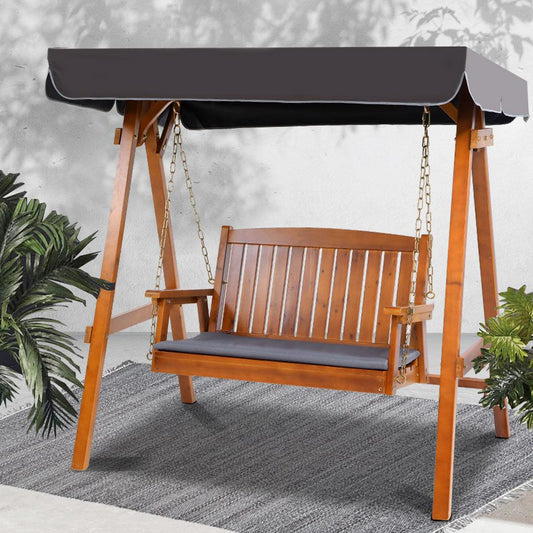 Swing Chair - 2 Seater Outdoor Wooden Swing Chair
