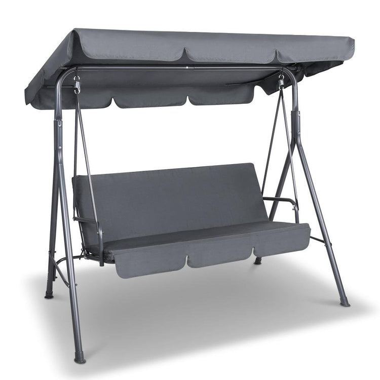 Swing Chair - 3 Seater Outdoor Swing Chair (Grey)