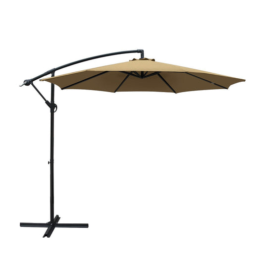 Umbrella - 3M Cantilevered Outdoor Umbrella - Beige