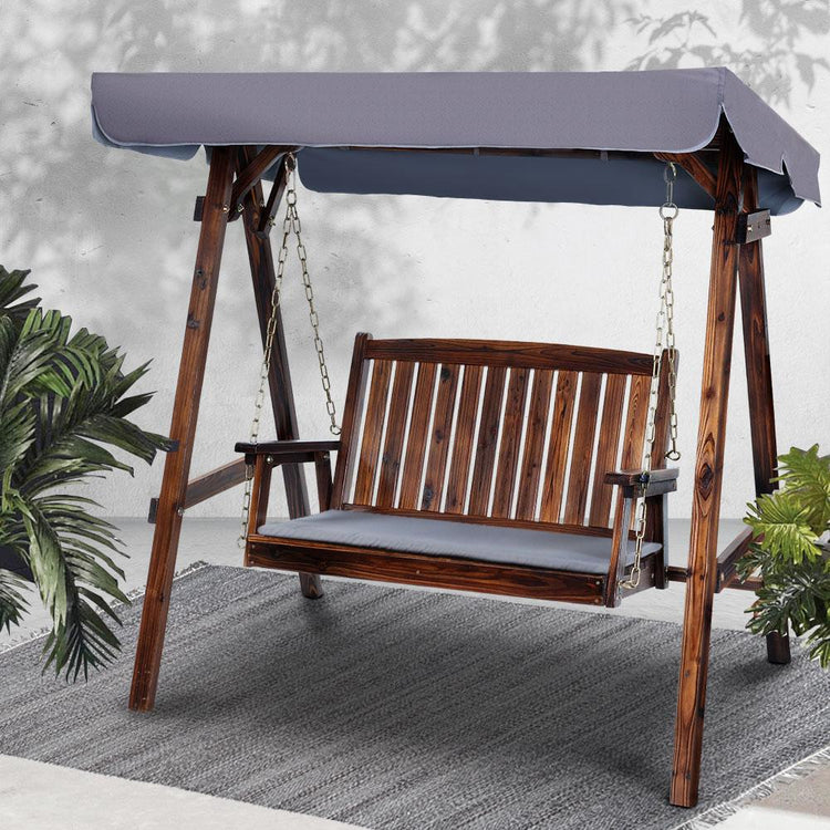 2 Seater Outdoor Wooden Swing Chair