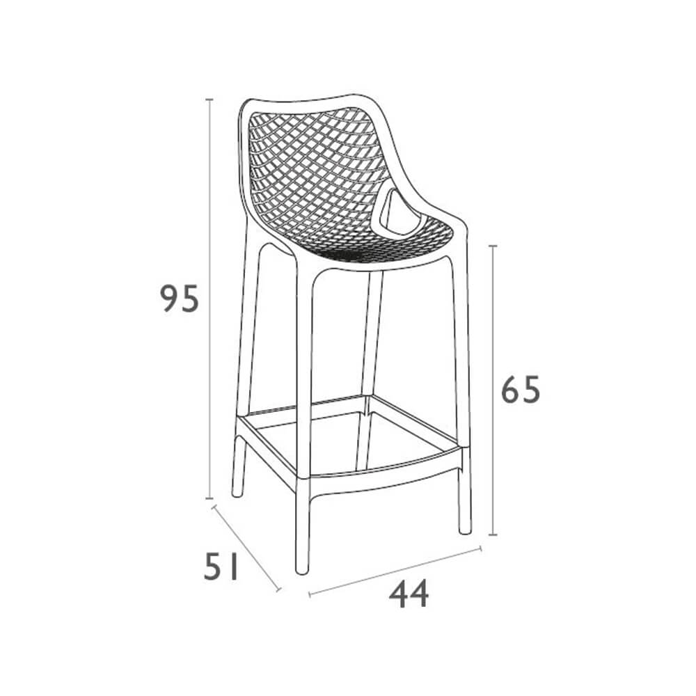 Bar Chairs & Stools - Air Barstool 65 (Set Of 4)