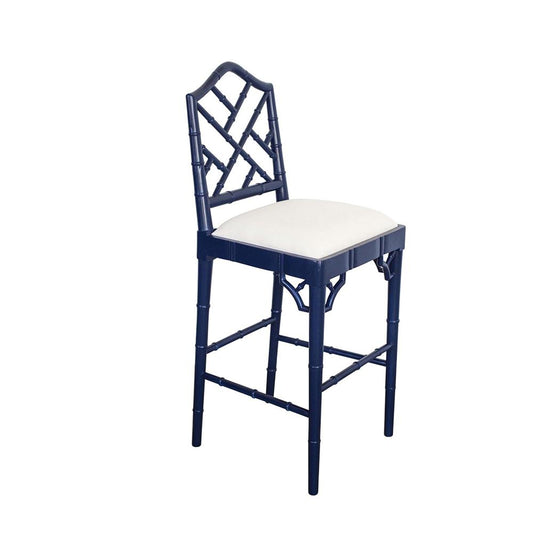 Bar Stool - Abide Chippendale Counter Stool – Navy