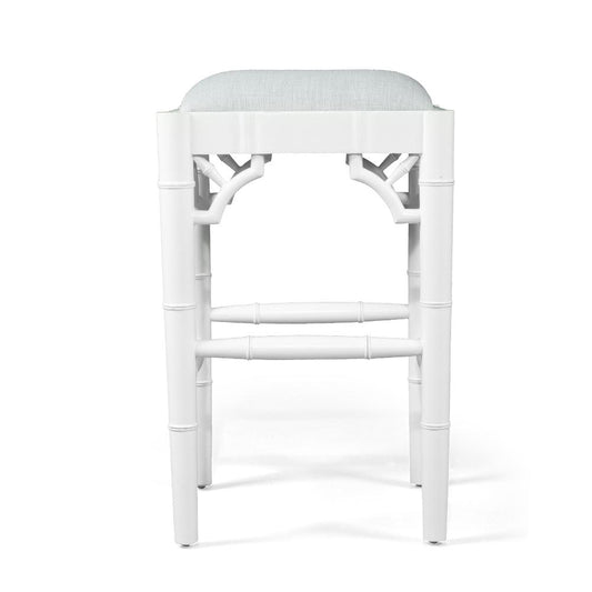 Bar Stool - Abide Chippendale Counter Stool – White – Backless