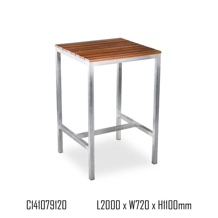 Bar Table - Kyenne Outdoor High Bar Table - Spotted Gum
